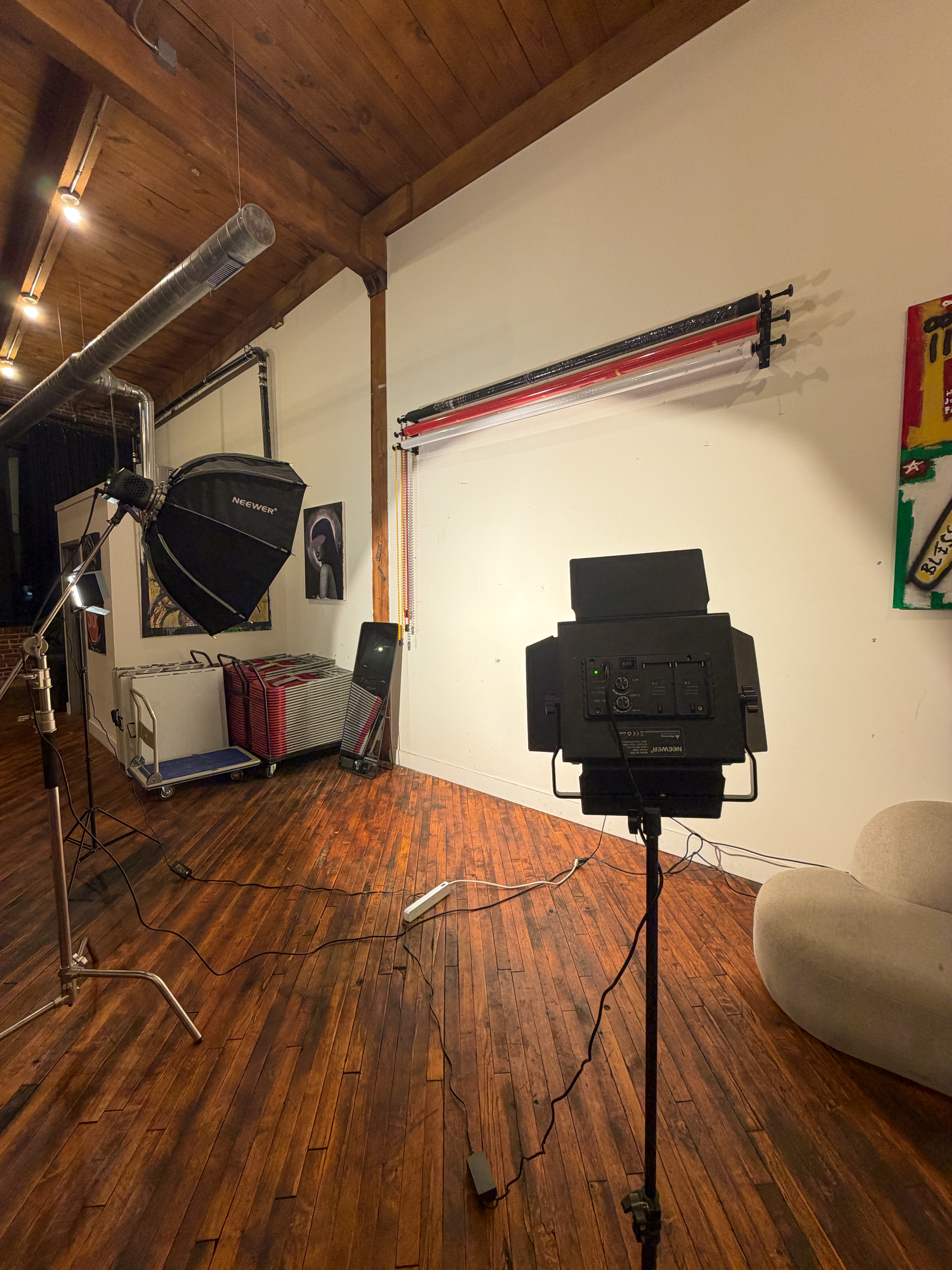 Studio backdrop wall